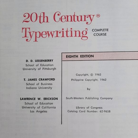 VTG 20TH CENTURY TYPEWRITING BOOK - Picture 6 of 10